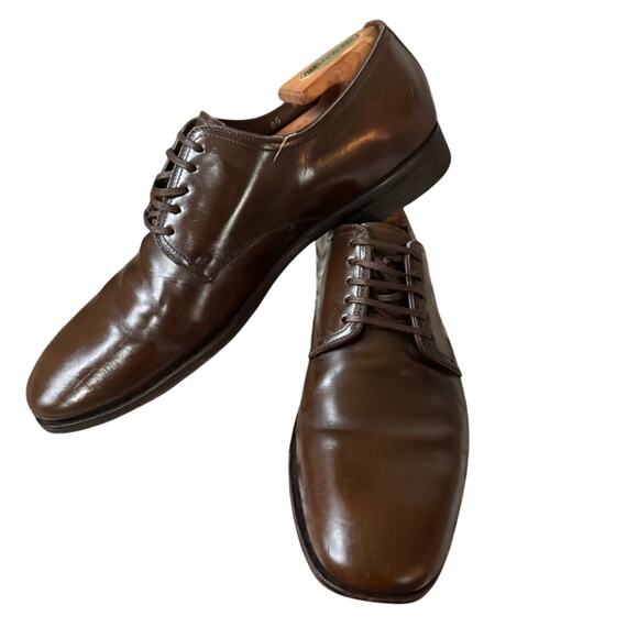 Salvatore Ferragamo Brown Leather Oxford Shoes Men’s 8.5 D